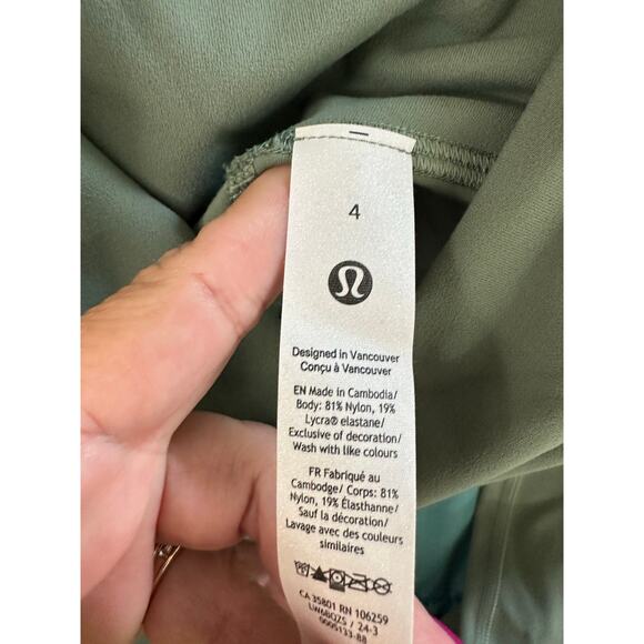 NWT Lululemon Align HR Crop Pants 4 Green 23" Inseam Activewear - Picture 4 of 4